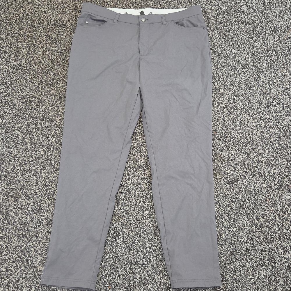Adidas ULTIMATE 365 Golf Pants Mens 38x30 Gray Performance Stretch